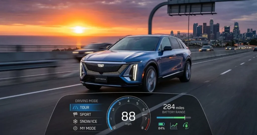 Do the Driving Modes in Cadillac Lyriq Offer Different Ranges or Battery Usages?