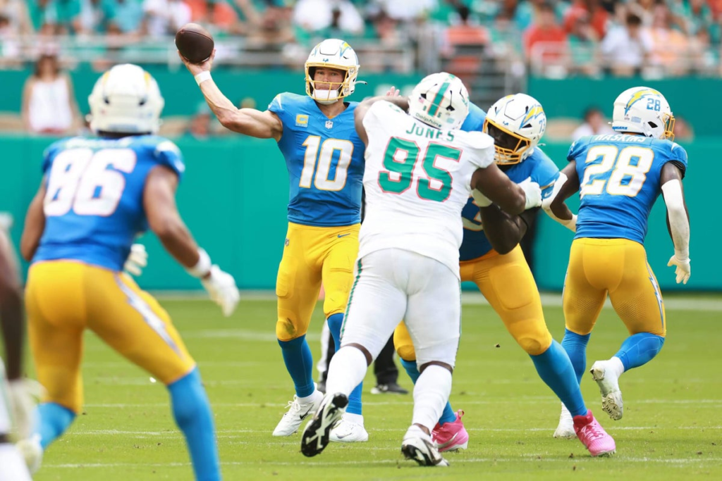 Chargers vs Miami Dolphins Match Player Stats